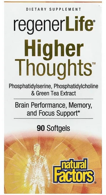 Natural Factors RegenerLife® Higher thinks™ 소프트젤 90정 Factors (내추럴 팩터스) - 쿠팡