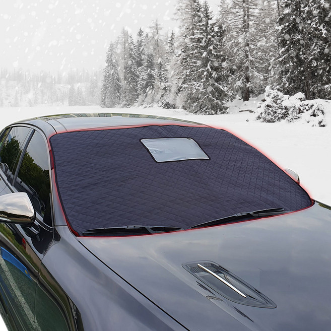 네이처월드 맞춤제작 차량용 성에방지커버 블랙박스형 김서림방지 자동차 앞유리덮개 성애 햇빛가리개, NF소나타(블박형+보관가방), 1개