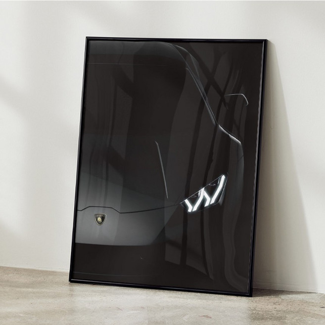 자동차 포스터 액자 올드카 포르쉐 아이방꾸미기 거실 인테리어 31, A4 사이즈(210x297mm), A4포스터만 구매