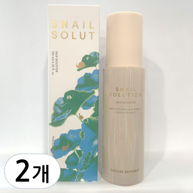 네이처리퍼블릭 스네일 솔루션 스킨 부스터 130ml, 2개