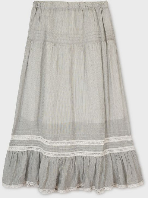 WHO.A.U Long Lace Tie레드 스커트 WHWHG2481F
