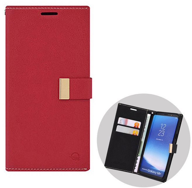 갤럭시S24FE 핸드폰케이스+액정필름증정 인조가죽 슬림 카드수납