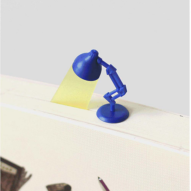 스탠드조명빛 쏙쏙 북마크 책갈피 책꽂이 북체크 홀더, 2개, 블루