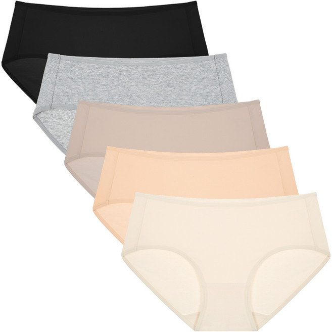 엘라운지 M~5XL 초빅사이즈 면스판 팬티 5매세트