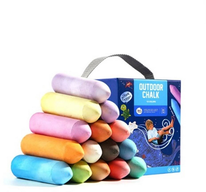 유치원 야외용 분필 벽화그림 랜덤 아웃도어분필 색칠, 1개, 15색 혼합색상
