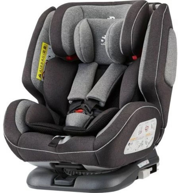 SafetyBaby 0-12歲 ISOFIX汽車安全座椅, 灰色, 1個