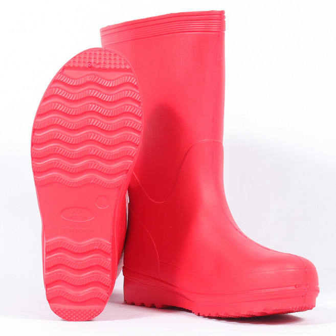 초경량 EVA 장화 주방 식당 미끄럼방지 여성 반장화 레드