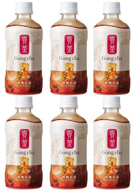 묶음구매 6개 공차 공차흑당오룡밀크티 400ml×6개 세트 판로 한정, 1개, 1g