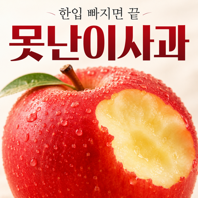 [히든할인]단독기획 믿고먹는 제철수확 당도깡패 못난이사과, 1박스, 2kg