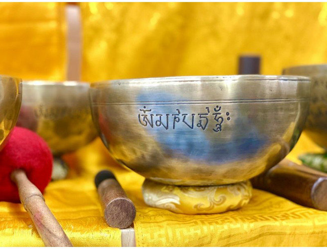 尼泊爾滿月頌缽 三層大缽 薩滿儀軌製 附降真缽棒, 三層缽+降真缽棒