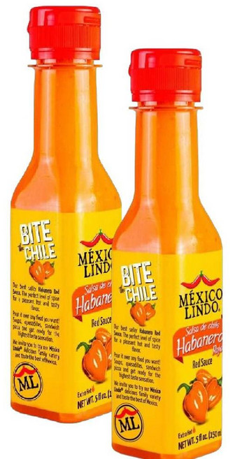멕시코 린도 리얼 칠리페퍼 레드 하바네로 핫소스 78200스코빌레벨 150ml 2개