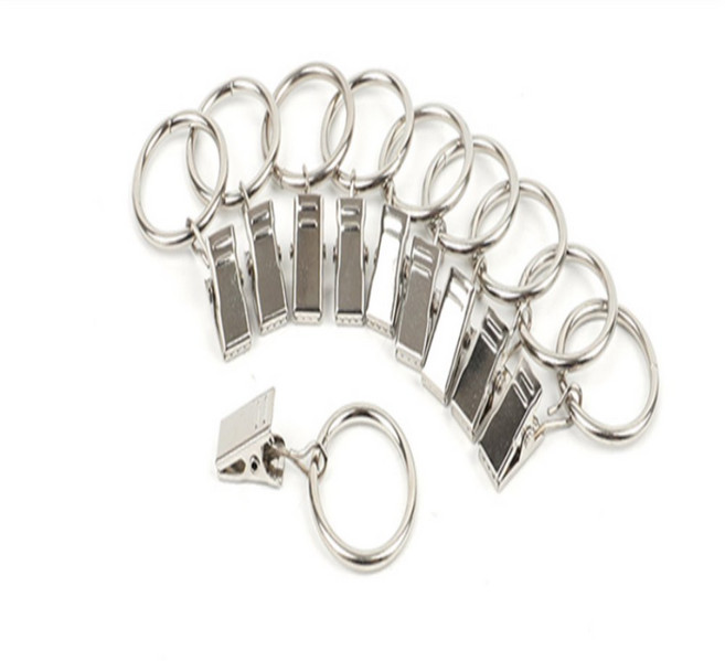 해피피크 10P 원형 커튼링 실버 커튼링45mm, 3 x 32mm