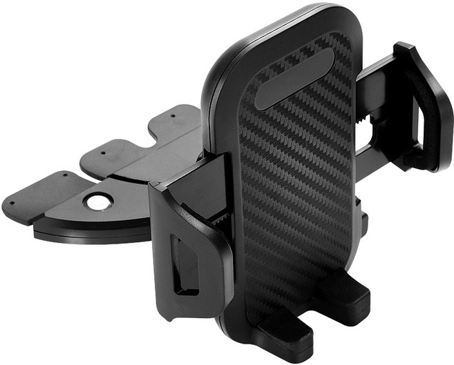 쓰리제이알 스마트폰 CD슬롯 거치대, 1개, 블랙