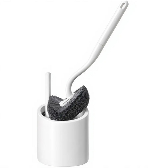 앤썰 변기청소솔 틈새 변기솔 2종, 1세트, 화이트