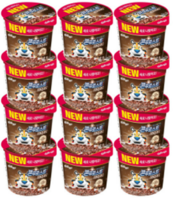 콘푸로스트 다크초코 컵 시리얼, 40g, 12개