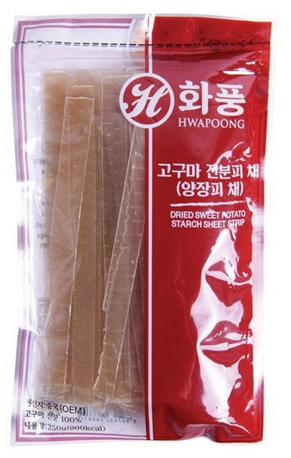 화풍 고구마 전분 피 양장피 채, 250g, 1개