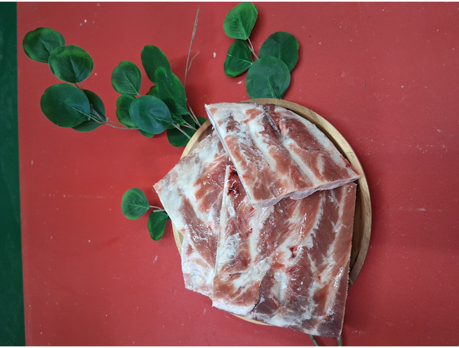 국내산 한돈 등갈비, 3개, 1kg