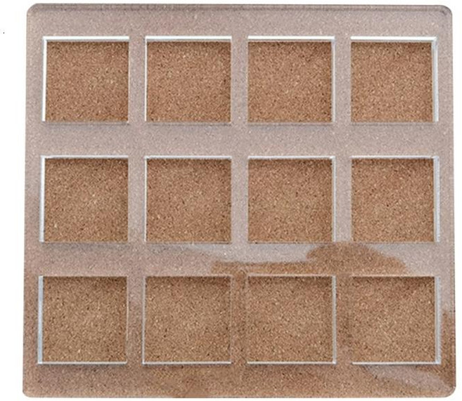 곰 원형 사각형 기하학적 클로버 러브 타원형 쿠키 커터 DIY 베이킹 비스킷용 아크릴 닥워츠 쿠키 몰드 성형, Square, 1개