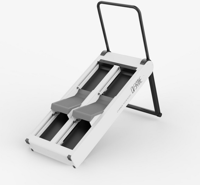 오버더 천국의계단 실내 계단오르기 스텝밀 통곡의계단 가정용 스텝퍼 실내 홈트 계단 유산소 운동기구, 화이트
