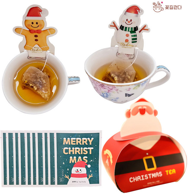 꽃길걷다 굿즈 티백 크리스마스 유자차, 10개, 1box