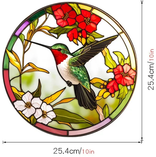 새 충돌 방지용 꽃과 잔디 창문 데칼 - 재사용 가능한 레인보우 선캐처가 새를 보호합니다. 비접착식 방지 스티커 잔여물 없이 쉽게 제거 가능
