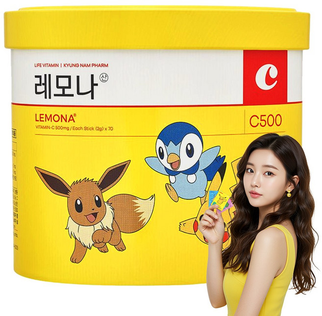 레모나 산 포켓몬 에디션, 140g, 2개