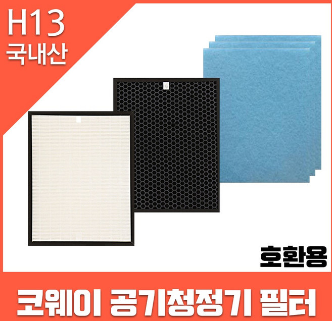 코웨이 공기청정기필터 AP-1018F 1년SET 헤파1+탈취1+기능성3 호환용, 1개