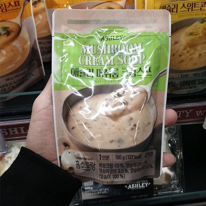 애슐리 머쉬룸 크림스프, 180g, 1개