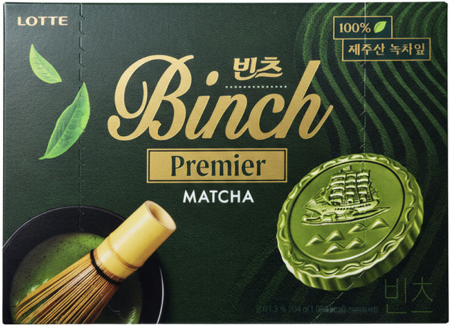 롯데 빈츠 프리미어 말차 초콜릿 과자, 402g, 2개