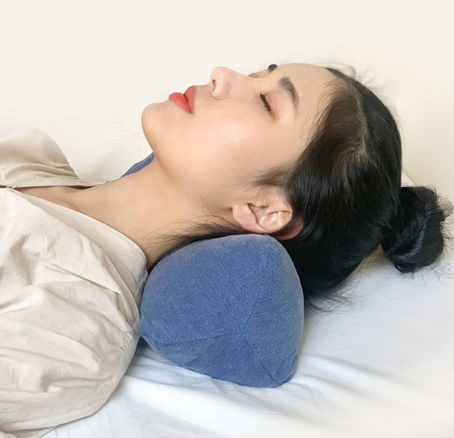 아미앙스 목편한베개 메밀 경추베개 수건 목주름 예방, 민트, 1개