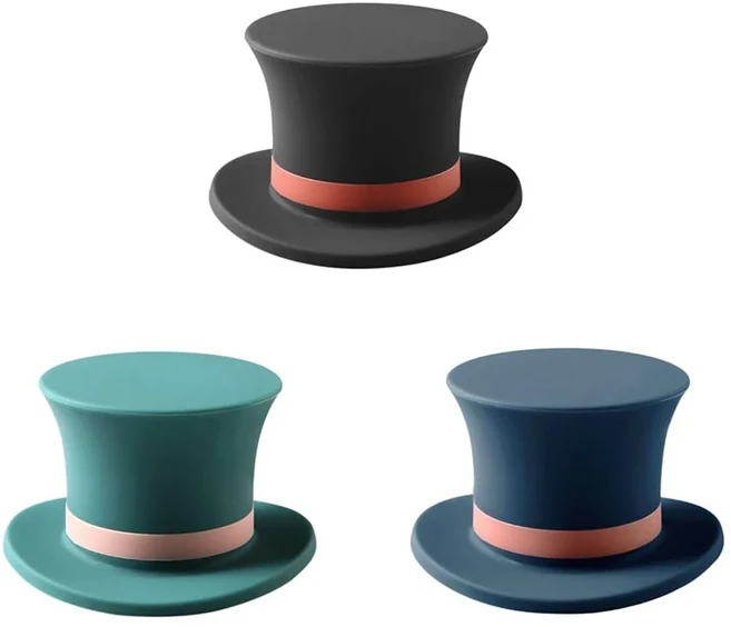 1/3 PCS 매직 햇 와인 병 마개 – 실리콘 커버 샴페인 위스키 및 브랜디용 밀폐형 누출 방지 주방 도구, 02 Combo-3pcs