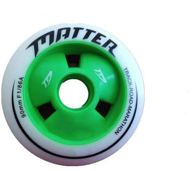 스피드 인라인휠 바퀴 스케이트 트랙 타이어 교체, 오렌지 110mm 8개세트, 1개