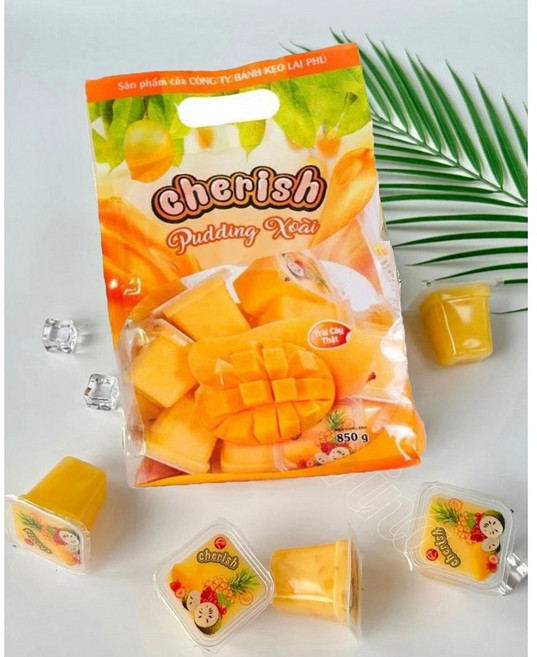 체리쉬 망고푸딩 젤리 Cherrish, 750g, 3개