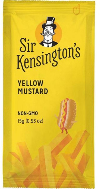 켄싱턴 경의 머스타드 포장 투 고 옐로우 인증된 비건 글루텐 프리 GMO 프로젝트 검증 100 A 등급 종자 선반 안정 15g 50 카운트까지, 1개