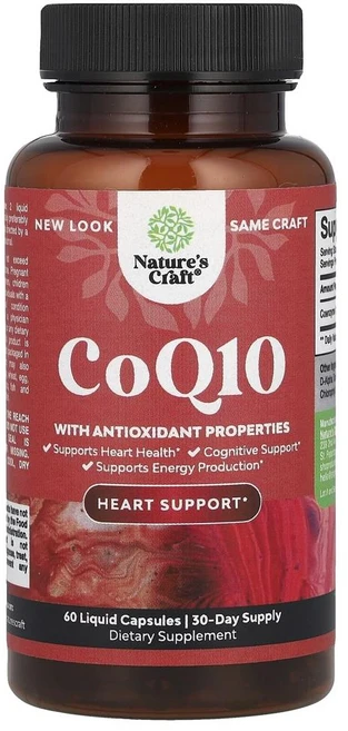 네이처스 크래프트 코큐텐 100mg Nature's Craft CoQ10 100 mg 60정, 1개 - 쿠팡