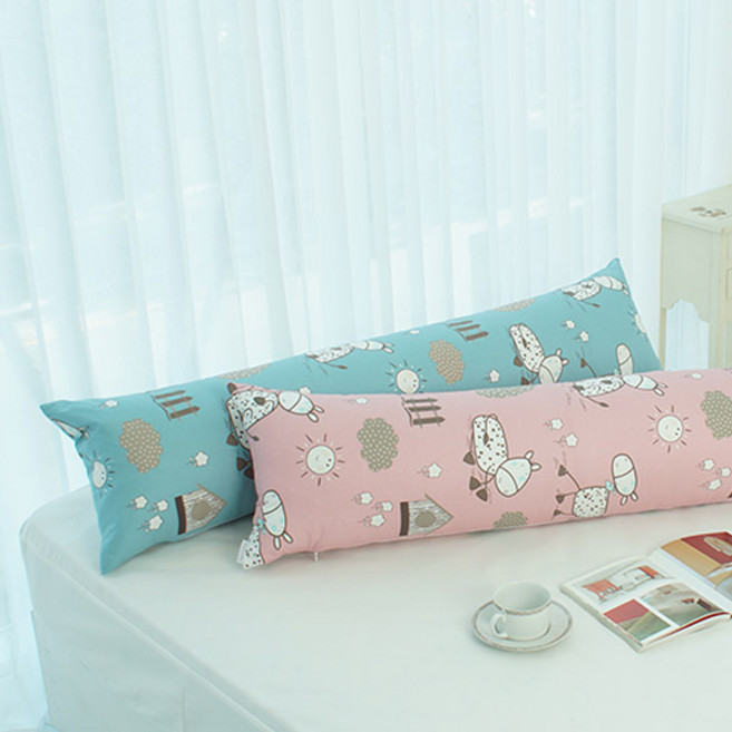 찬미디자인 바디필로우 커버, 목장 블루 커버