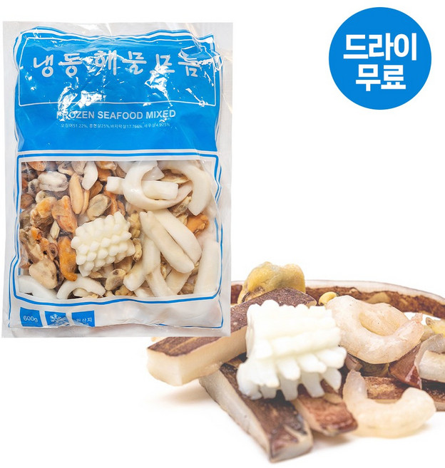 달디단마켓 아토 냉동 해물모듬 600g 손질 해물믹스 오징어 홍합 새우살 바지락살, 4개