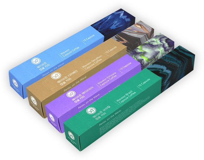 웨이브온 캡슐커피 10개입 4종 (네스프레소 호환용), 5.2g, 4개