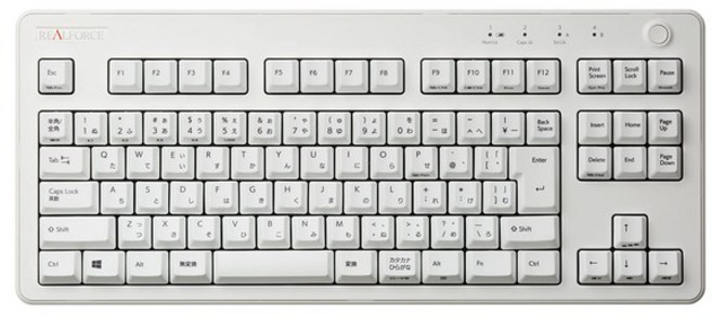 REALFORCE R3 키보드 하이브리드 텐키리스 변하중 일본어 배열 화이트 R3HC22, NO