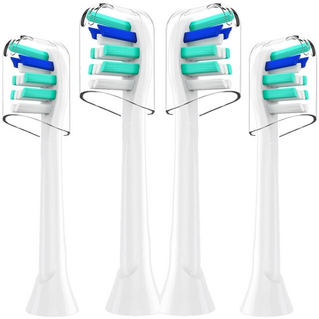 호환 전동 칫솔 브러쉬 헤드 교체용 필립스 sonicare c2 hx9023hx9024 hx2369 시리즈용 4개