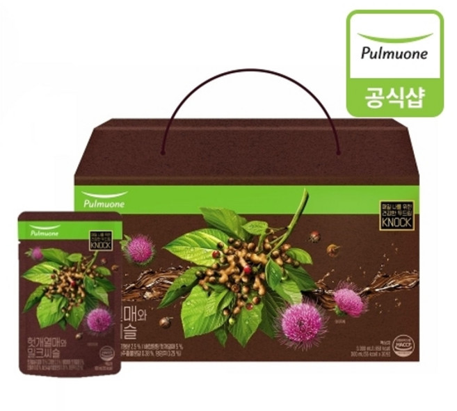 풀무원 [풀무원] 헛개열매와 밀크씨슬 (100mlX30포), 풀무원 헛개열매와 밀크씨슬 100mlX30포, 1박스, 100ml