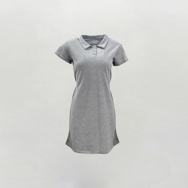 [디아미뇽] 루브 카라 반팔 미니 원피스