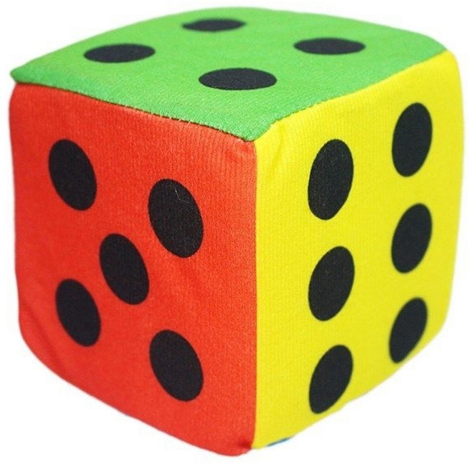 富福里 大尺寸 15公分 泡棉 鈴鐺骰子, 1個, 彩色