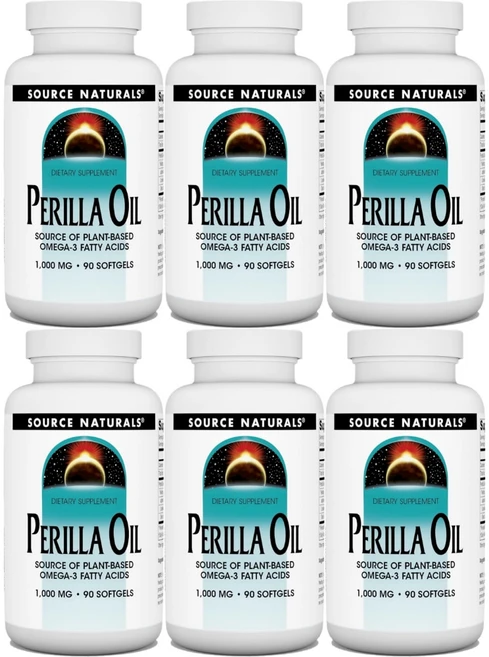 Source Naturals 소스내추럴스 들깨 오일 1000mg 소프트젤, 6개, 90정 - 쿠팡