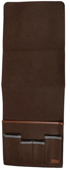 펠트 침대 옆 수납 가방 책상 걸이 소파 리모컨 케이스 정리함 거치대 포켓, 4. brown, A. 32x25.5x4.8cm, 3. brown, 1개