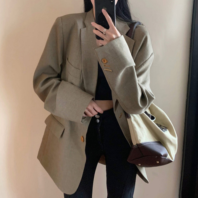 대박난박양 메모리 오버핏 싱글자켓