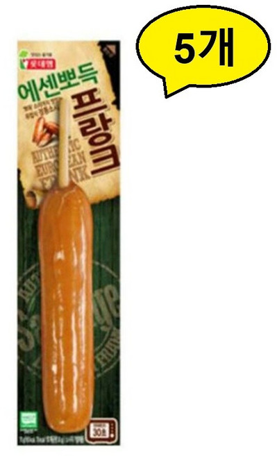 (무료배송) 롯데햄 에센뽀득 프랑크 70g x 5개