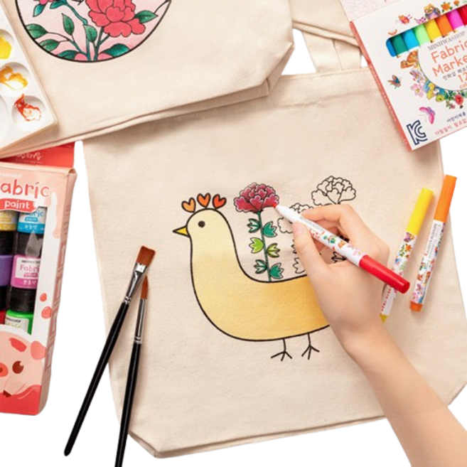 민화 캔버스 액자 그리기 만들기 DIY 키트 초등 방과후 돌봄 수업 미술 색칠 놀이 재료, 까치호랑이, 1개