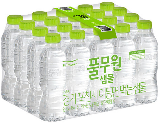 풀무원 샘물 생수 330ml x 20병 (유라벨/무라벨 랜덤발송), 20개