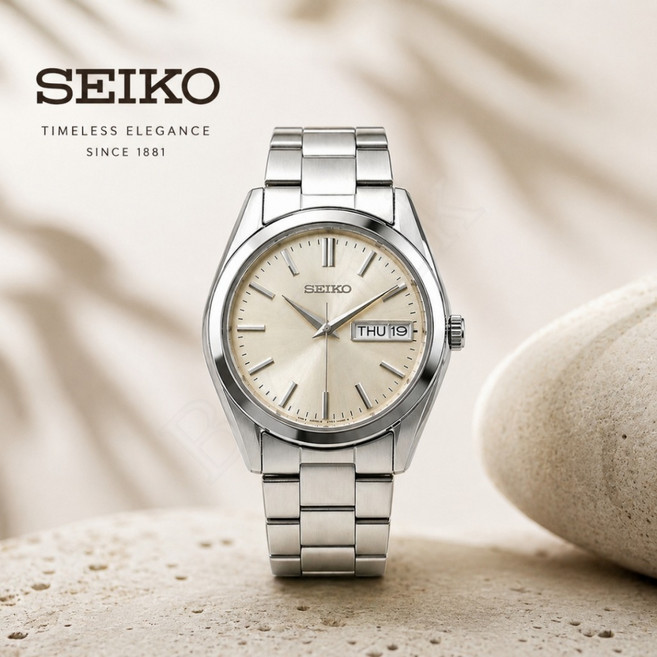 3위 - SEIKO 세이코 SBTH007 쿼츠 남자 손목 아날로그 메탈 시계 sbth009 011